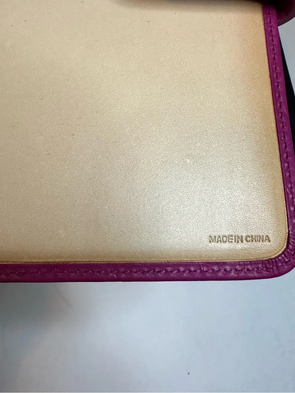 Coach Hot Pink Embossed Signature Leather notebook Cover